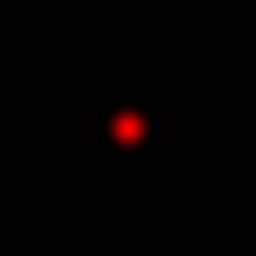 Laser diffraction pattern from large hexagonal aperture.png