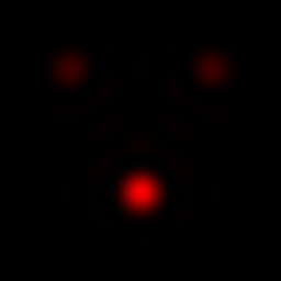 Laser interference pattern from tiled hexagonal aperture with phase shift.png